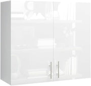 Space-Saving 80cm White Gloss Kitchen Wall Cabinet – Easy Install & Durable