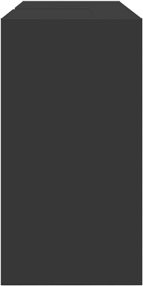Modern Black Bathroom Sink Cabinet 90x29x55cm