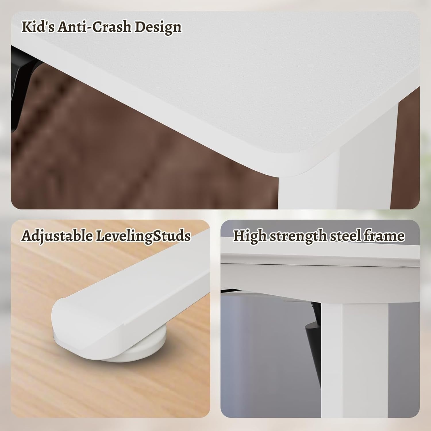 Electric Adjustable Standing Desk 140x60cm Smart Sit Stand Office Table White