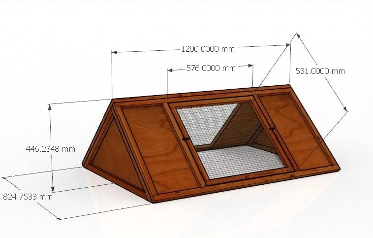 4ft Animal Run Shelter Hutch Outdoor Rabbit Guinea Pig Tortoise Cover