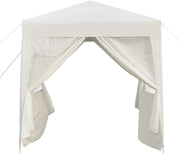 2x2m Pop Up Gazebo Garden Party Tent Waterproof w/ Sidewalls White