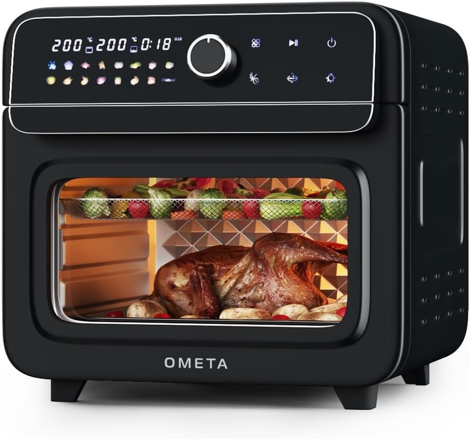28L Air Fryer Oven Countertop Rotisserie 16-in-1 Dual Zone Accessories