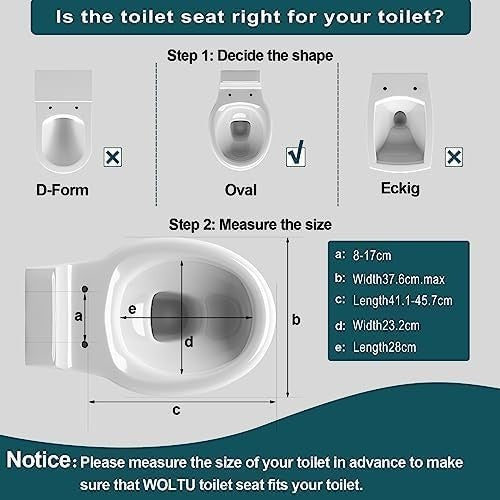 Premium Soft Close Toilet Seat Quick Release Dual Fixing White 175kg