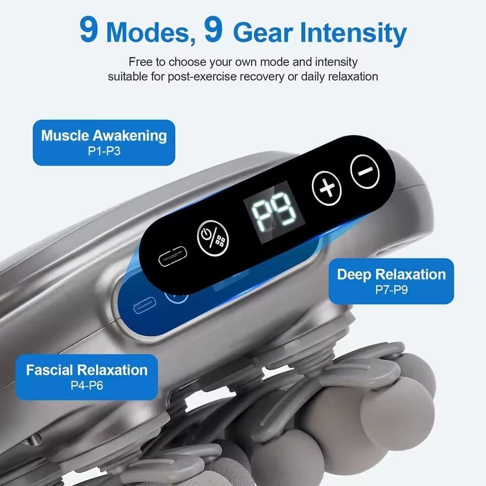 22 Head Massage Gun Deep Muscle Relief for Back Neck Shoulders Full Body