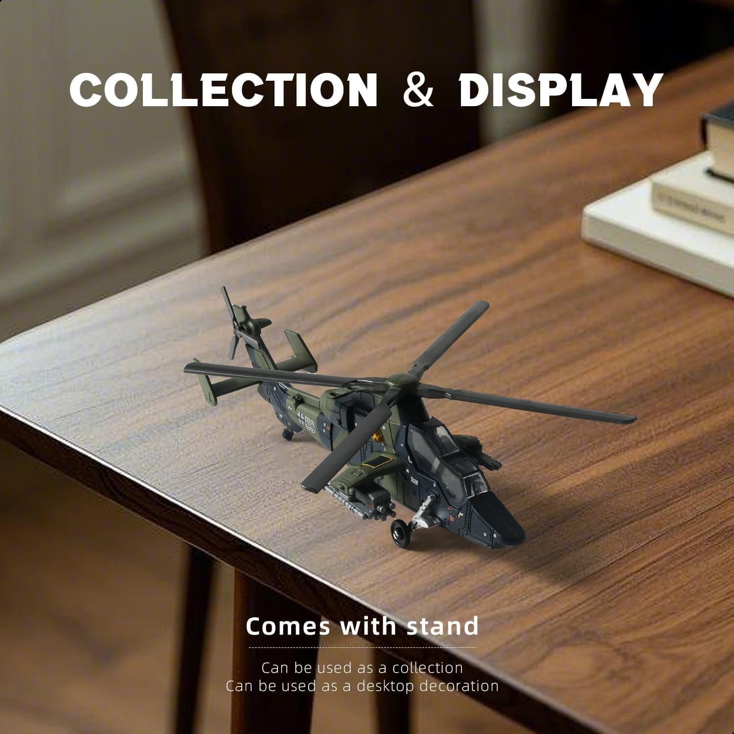 1:72 Scale EC-665 Army Helicopter Model Kit | DIY Military Toy with Movable Part