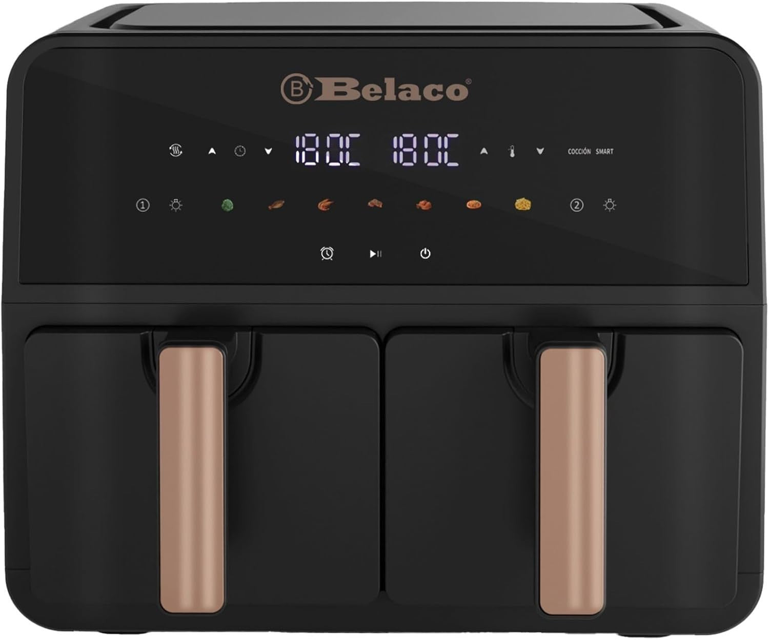 9L Dual Zone Digital Air Fryer | Rapid Air Circulation | 2×4.5L | Smart Finish