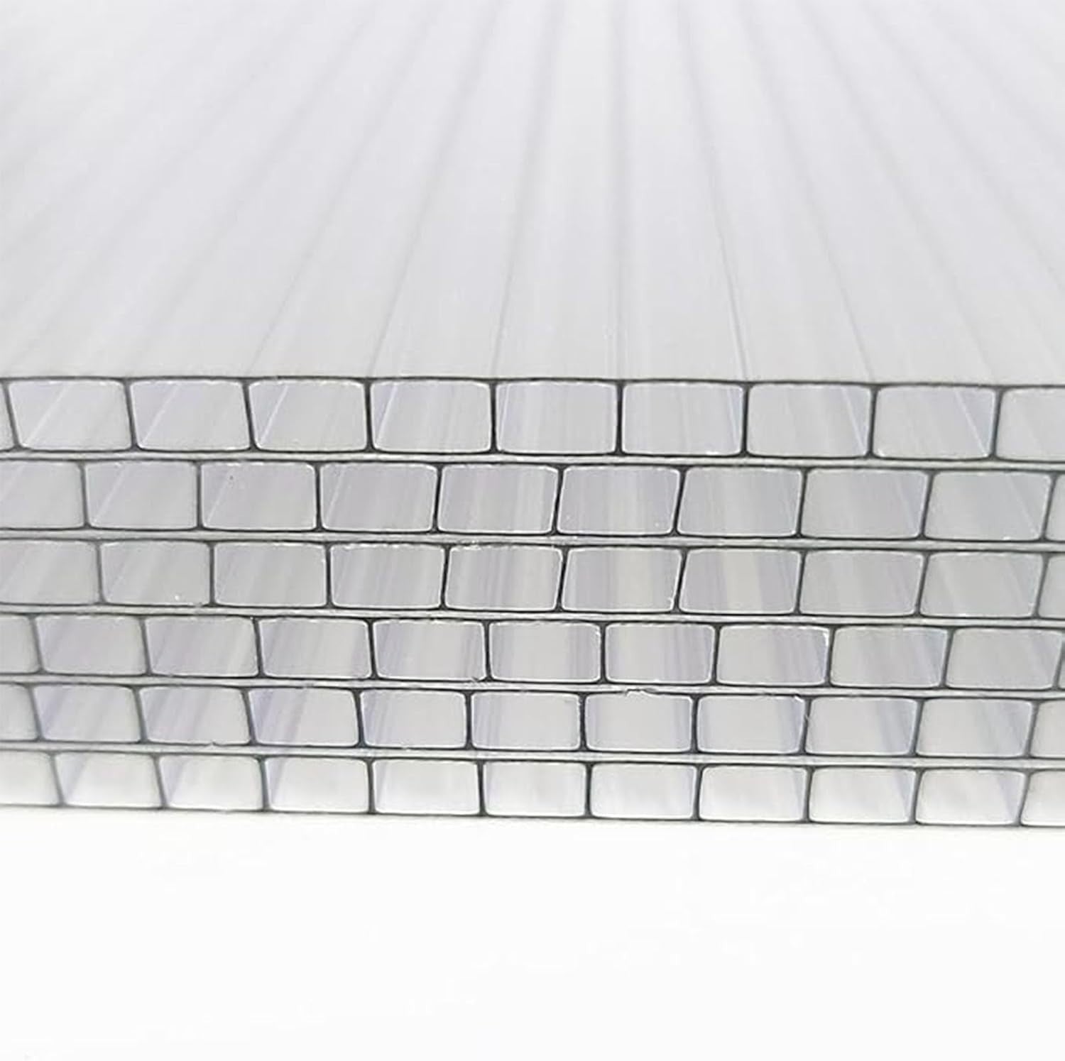 Twin Wall Polycarbonate Greenhouse Roofing Panels 4x2ft UV Resistant Sheets