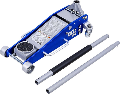 2.5 Ton Aluminium–Steel Floor Jack Dual Piston Low Profile Car Lift 100–460mm