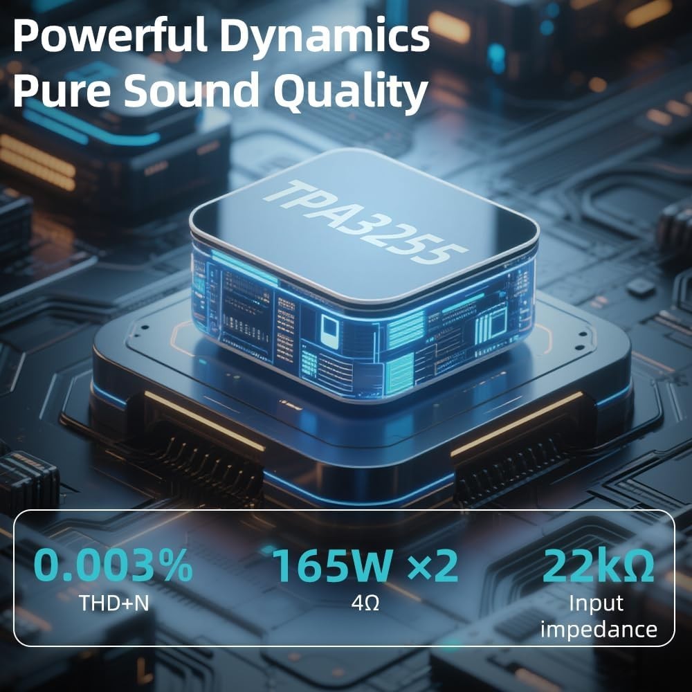 AL400 HiFi Decoder Preamp Phono Amp RCA USB Optical Coax HDMI eARC