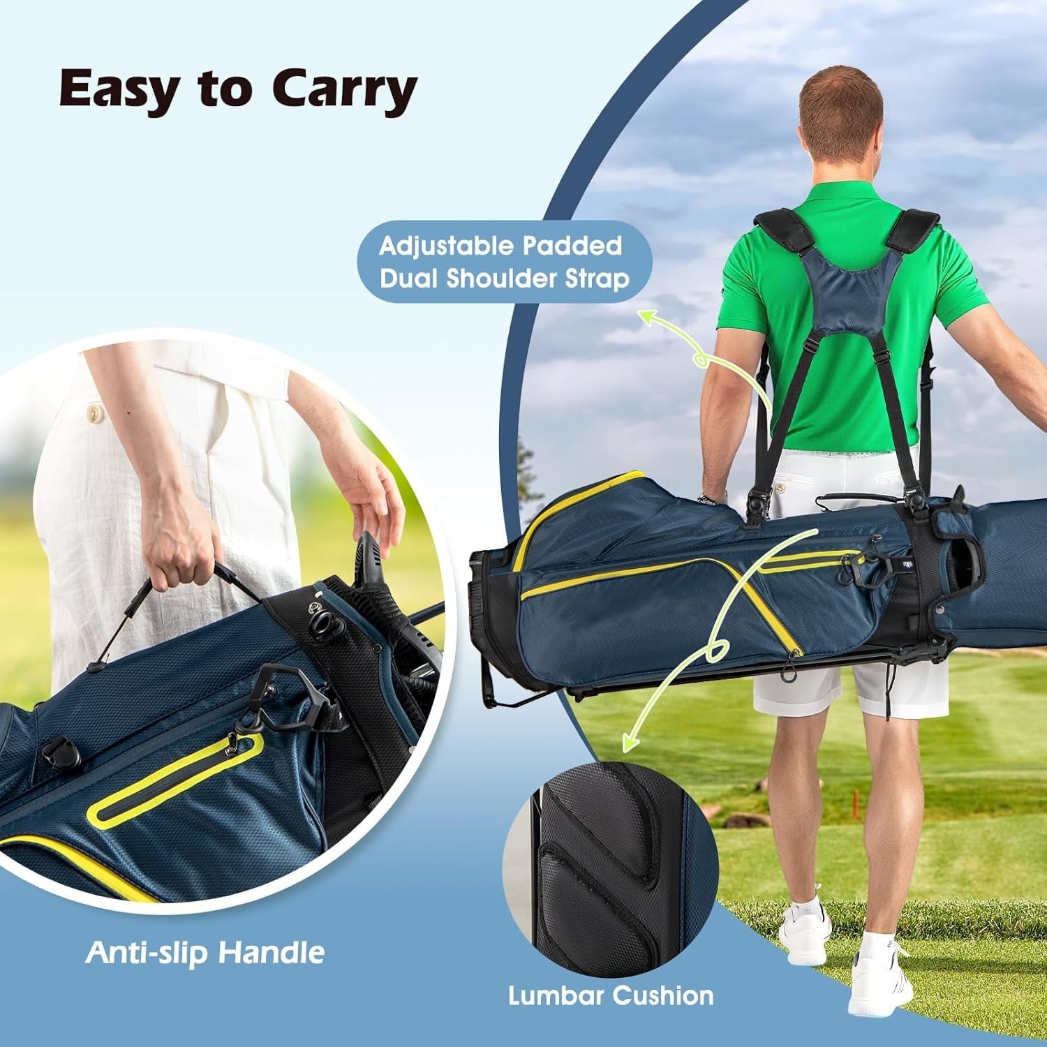 Ladies Right Hand Complete Golf Set 12pc 460cc Driver Hybrids Stand Bag