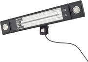 Outdoor Wall Mount Patio Heater 1800W LED Light IP44 Remote Safe Heat