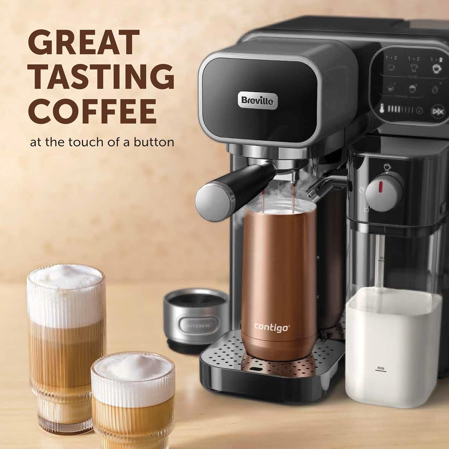 Espresso Coffee Machine | 19 Bar Italian Pump | Automatic Milk Frother