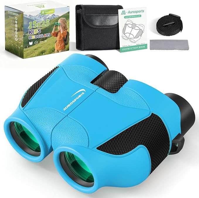 15x25 Kids Compact Binoculars Shockproof Mini Outdoor Toy Bird Watching