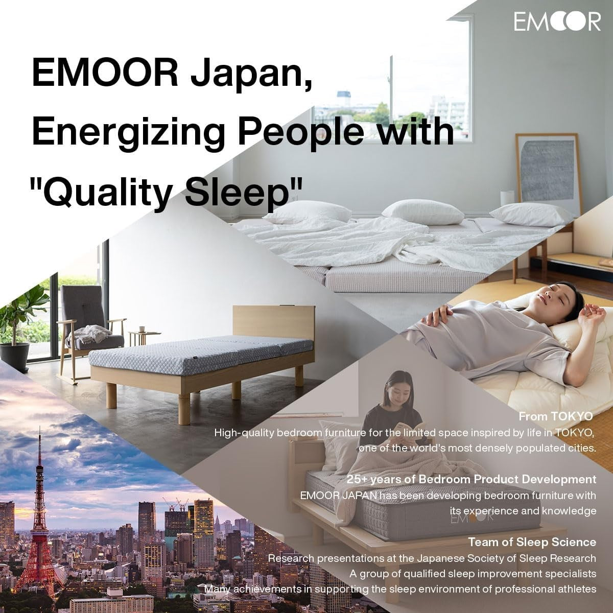Foldable Floor Futon Mattress Single 3-Layer Cotton Tatami Bed Firm