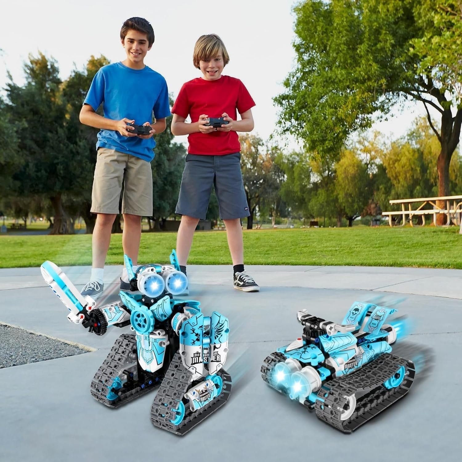 3-in-1 RC Robot Building Kit 398PCS – App & Remote Control STEM Toy Gift