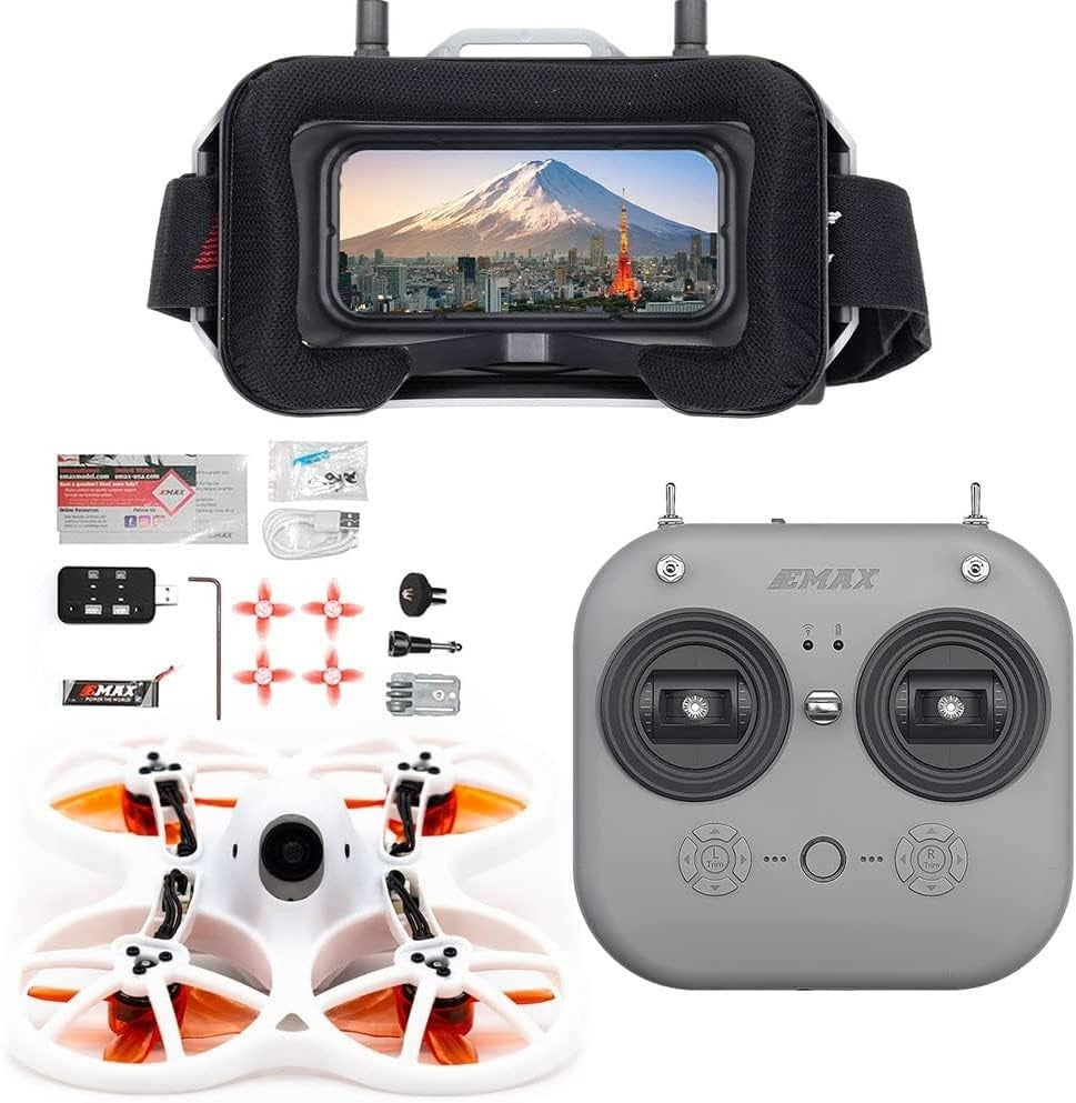 FPV Racing Drone RTF Kit with Camera, Goggles & E8 Transmitter for Kids