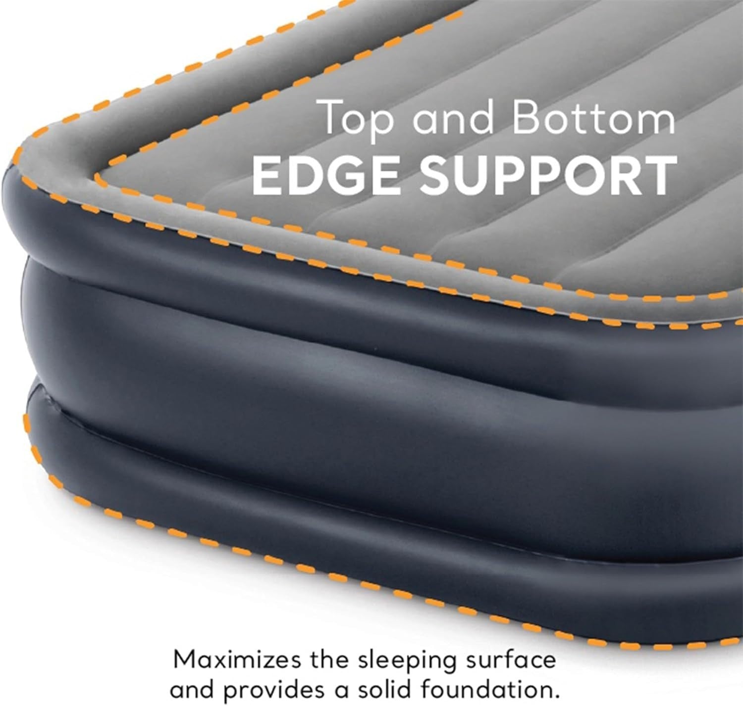 Twin Inflatable Air Mattress with Built-In Pump & Pillow 190x99x42cm