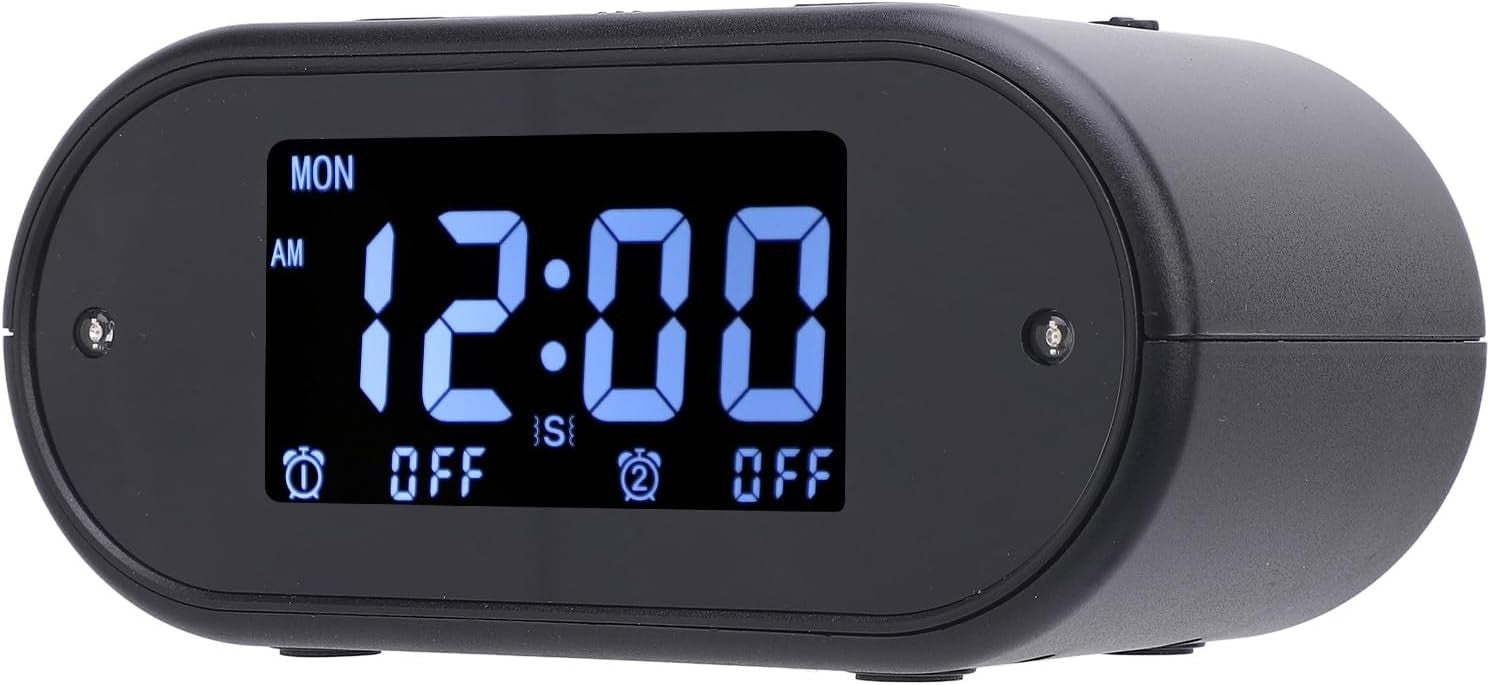 Vibrating Alarm Clock Bed Shaker Large Display Dual Alarm for Heavy Sleepers