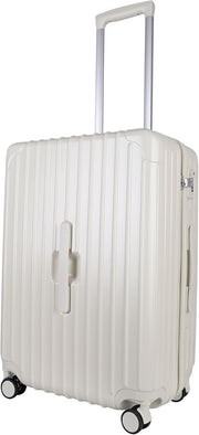 Medium Hard Shell Travel Case TSA Lock 4 Wheel Spinner with Cup Holder