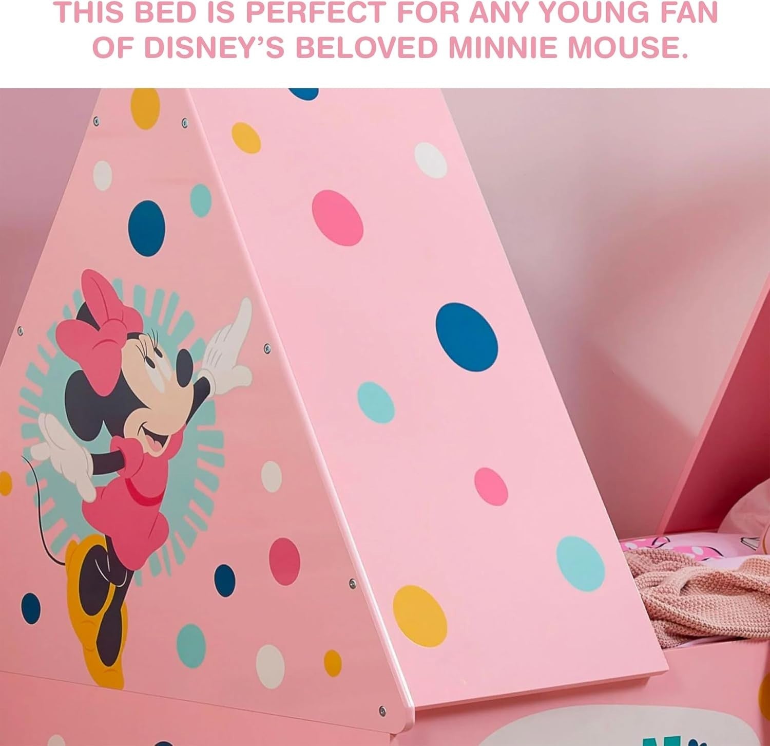 Toddler Bed with Fun Tent Frame, Kids Sleep Solution, Easy Assembly