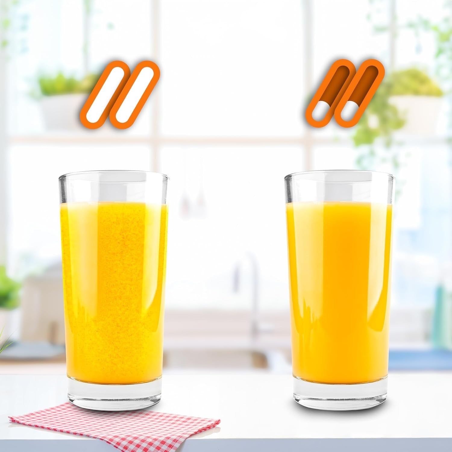 Electric Citrus Juicer 300W Stainless Steel Press 2 Cones Pulp Filter