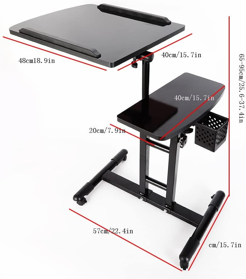 Tattoo Workstation Adjustable 360° Table Rolling Storage Salon Tool Stand