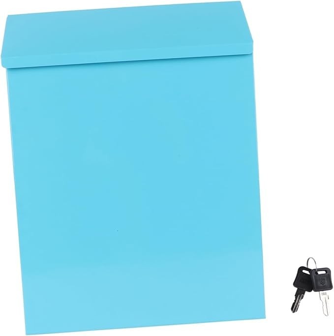 Wall Mounted Iron Mailbox Lockable Post Box – Outdoor Secure Letter Holder