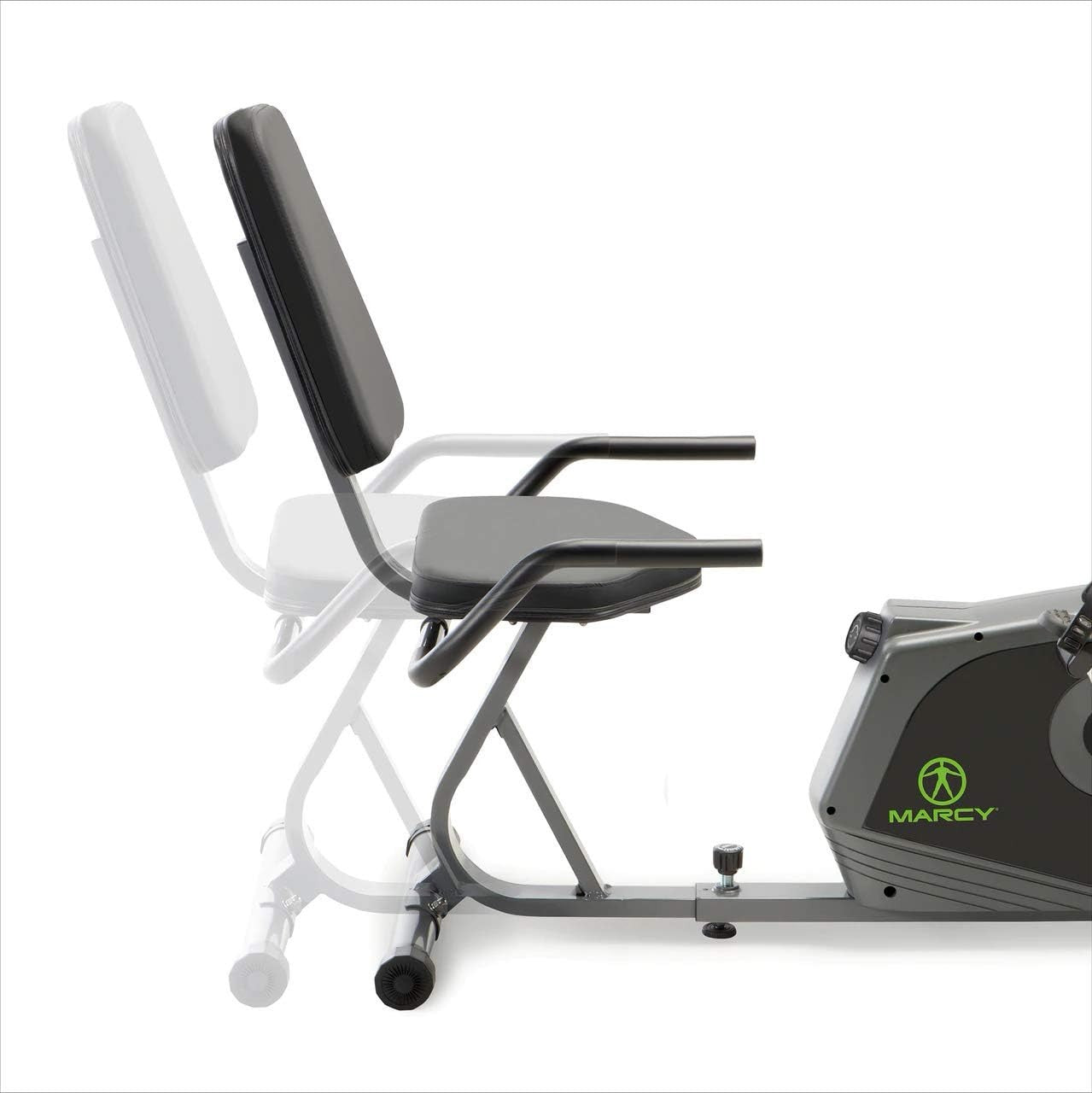Recumbent Exercise Bike Magnetic LCD Quiet Dual Handles Adjustable Seat Home