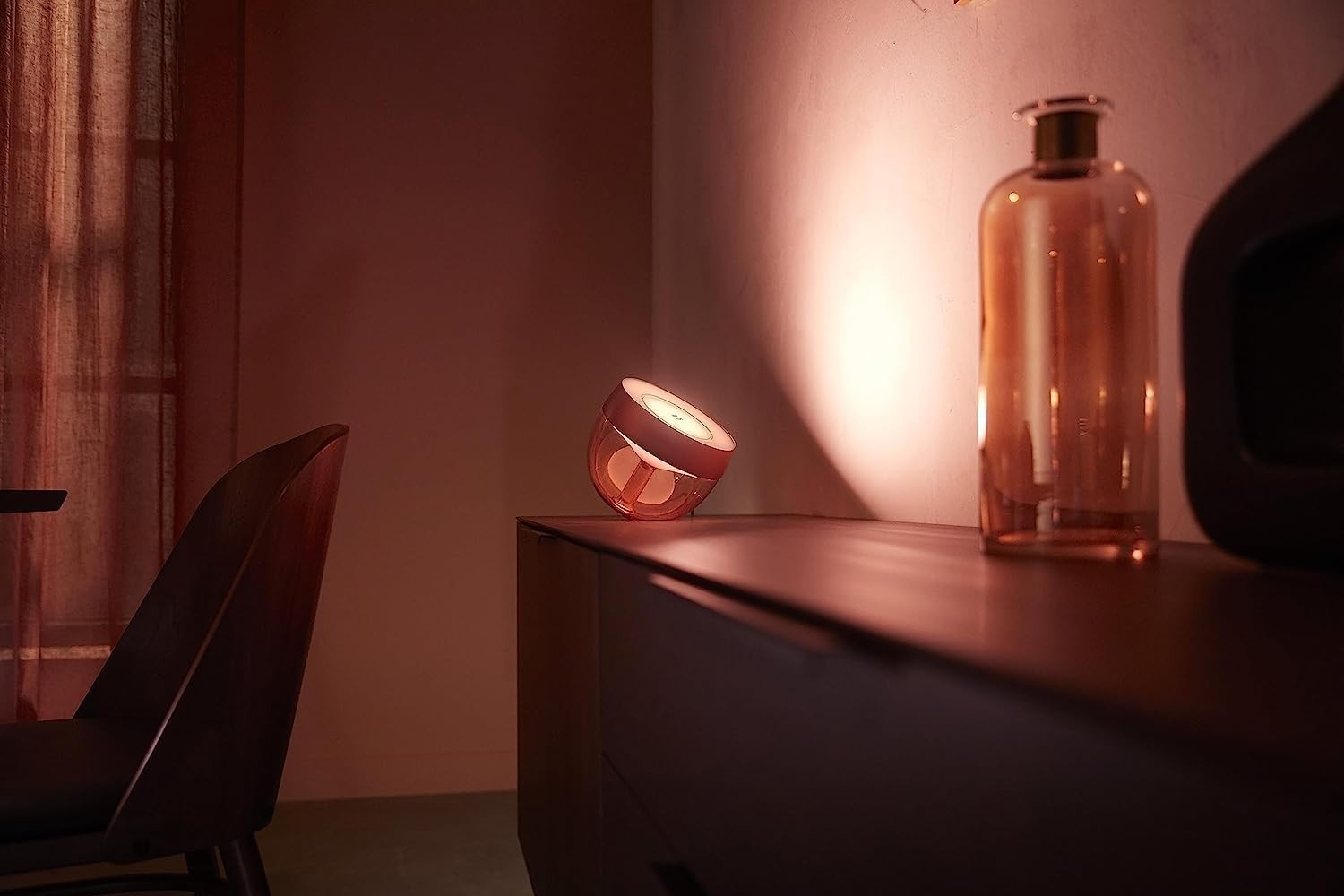 Smart Color Ambiance Table Lamp with Alexa Voice Control, Copper