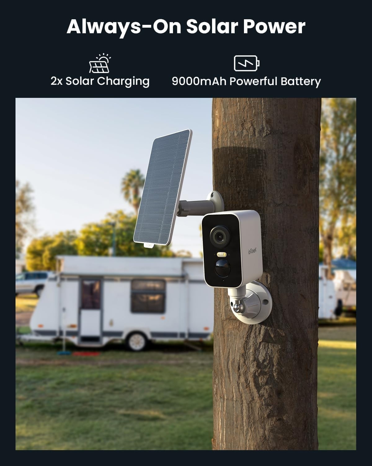 4G Security Camera No WiFi 2K PTZ Solar Battery CCTV SIM Card