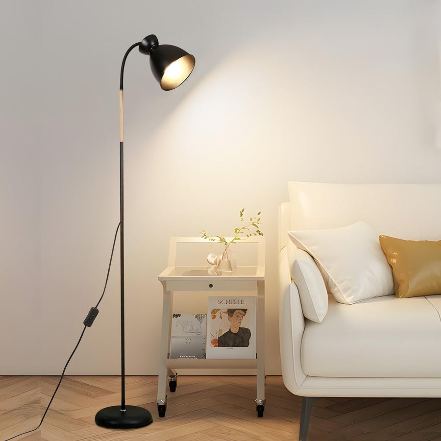 Adjustable Black Floor Lamp Industrial Vintage Standing Corner Light E27