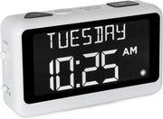 Talking Alarm Clock Voice Medication Reminder Large Display Dementia