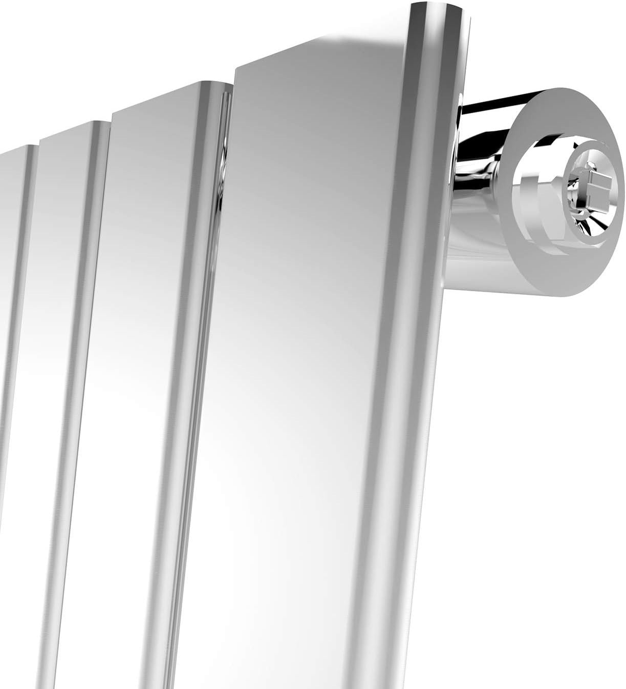 1800x452mm Vertical Designer Radiator Chrome Bathroom Wall Heater 3200BTU