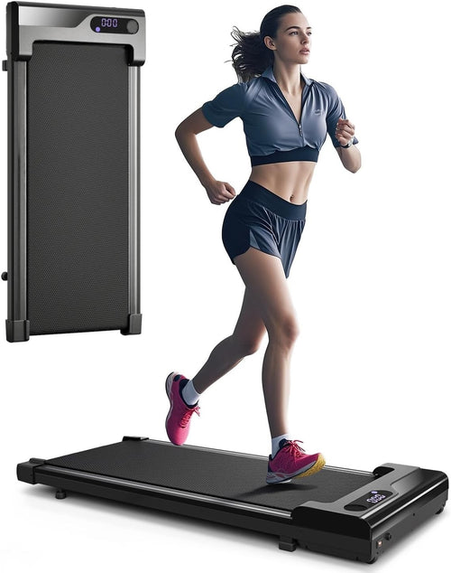 Compact Under Desk Treadmill – Portable Home Walking Pad with LED & Remote