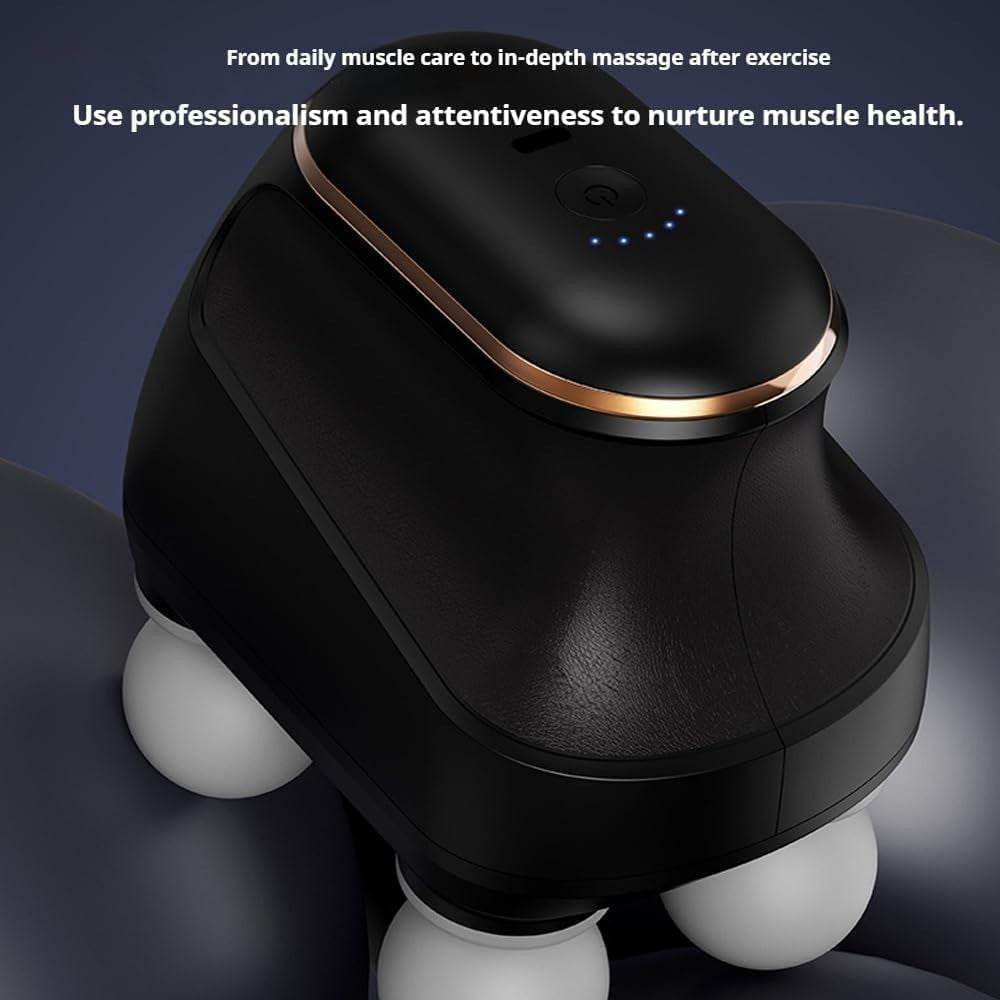 Deep Tissue Massage Gun 4 Head Percussion Massager USB Rechargeable