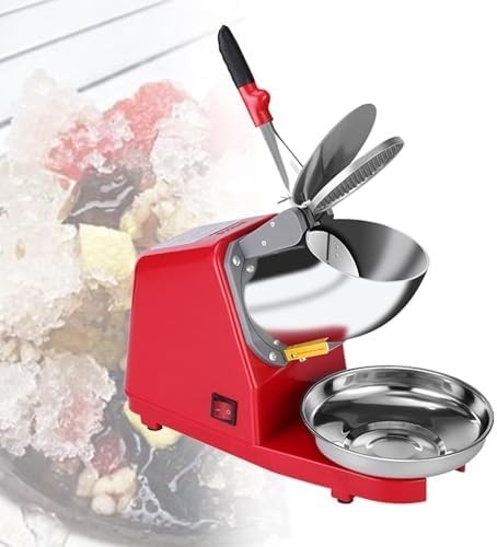 Electric Ice Crusher 380W Snow Cone Slush Shaver Double Blade Machine