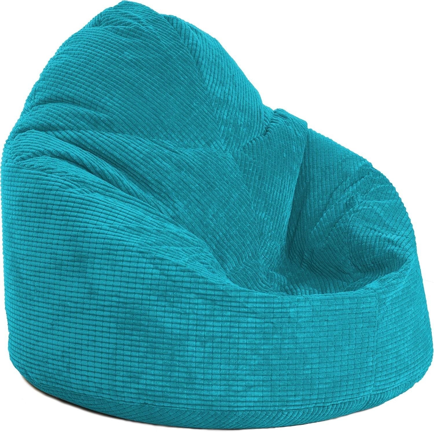 Teal Corduroy Bean Bag XL Chair Giant Floor Seat for Adults Kids Lounge