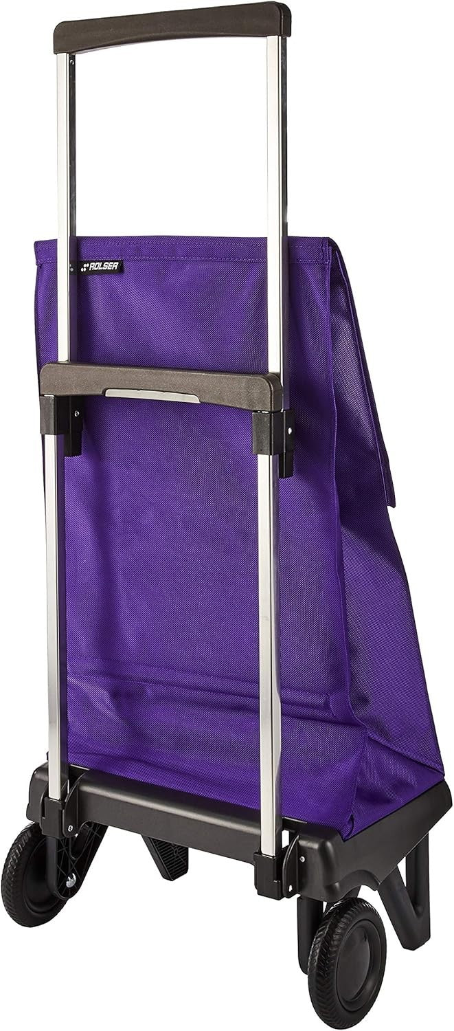 Foldable Shopping Trolley 2 Wheel Lightweight Aluminium Push Cart