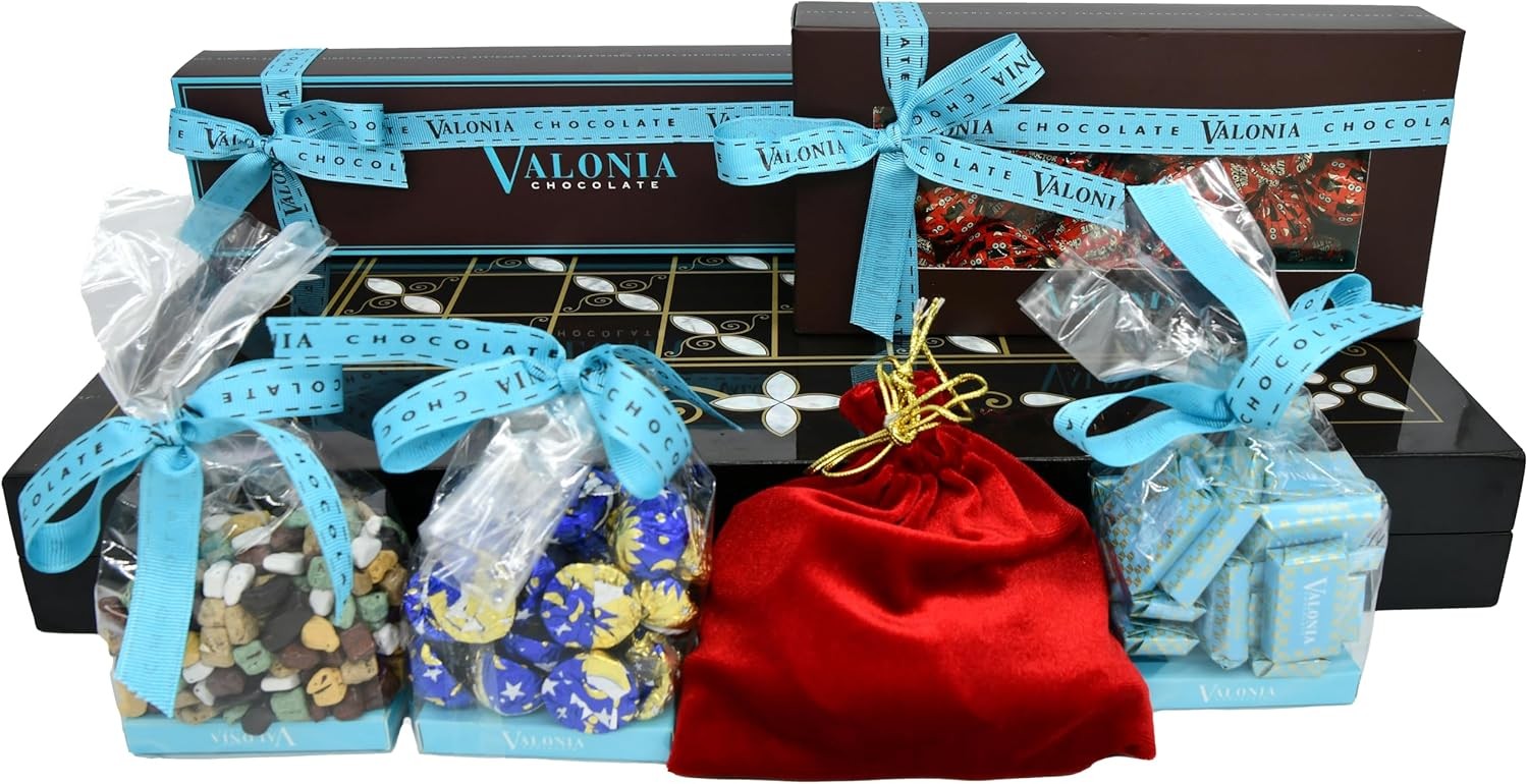 Luxury Backgammon & Chocolate Gift Set Lacquered Board Premium Chocolates