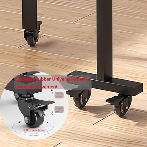 Space-Saving Black Folding Dining Table with Extendable Butterfly Leaf 100x60cm