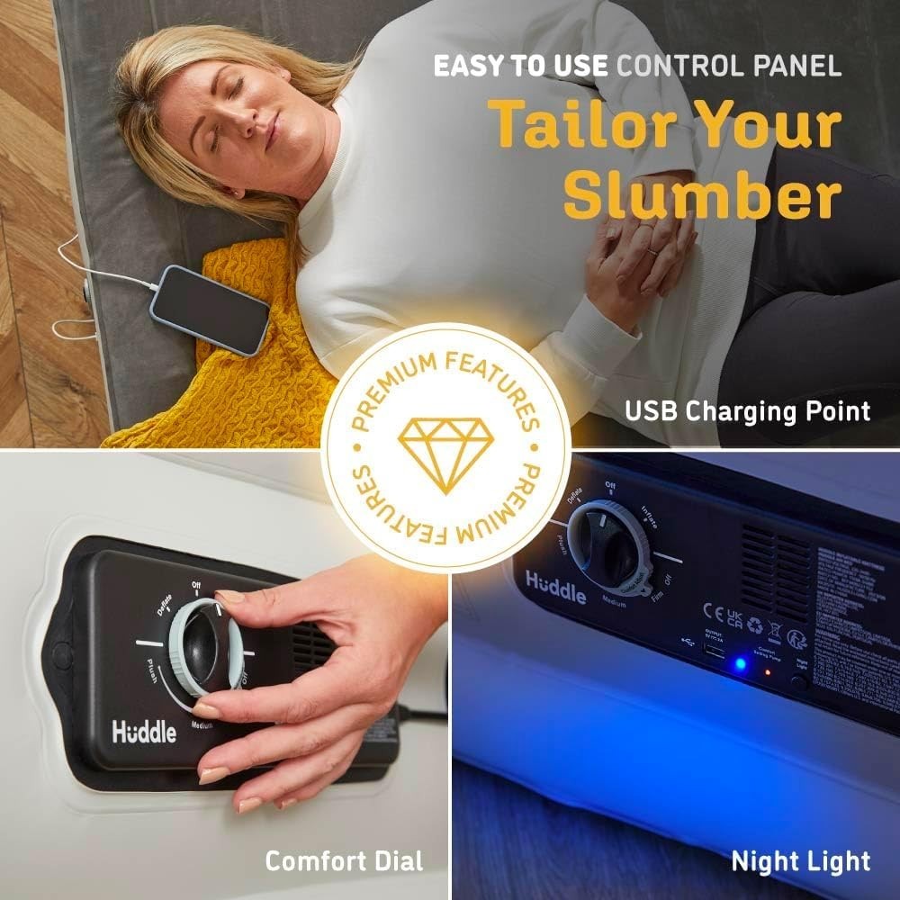 Double Inflatable Air Mattress with Built-in Pump | Luxury Guest Bed