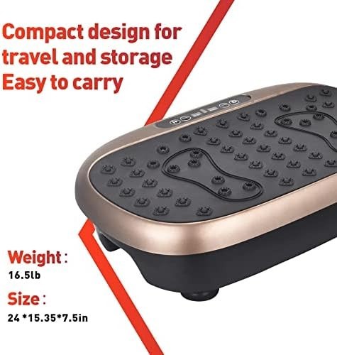 Vibration Plate Exercise Machine Full Body Platform Weight Loss 300lb
