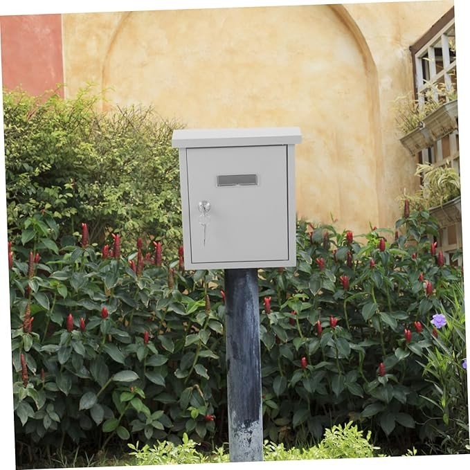 Wall Mounted Mailbox Stainless Steel Outdoor Post Box Secure Letter Holder