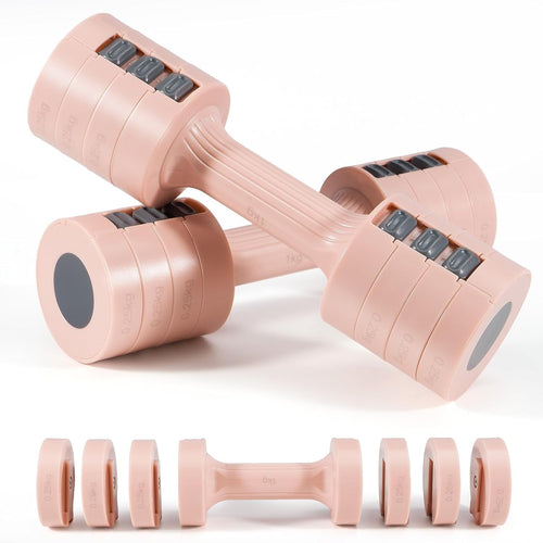 Adjustable Dumbbell Set Women 4-in-1 Hand Weights 1–2.5kg Home Gym