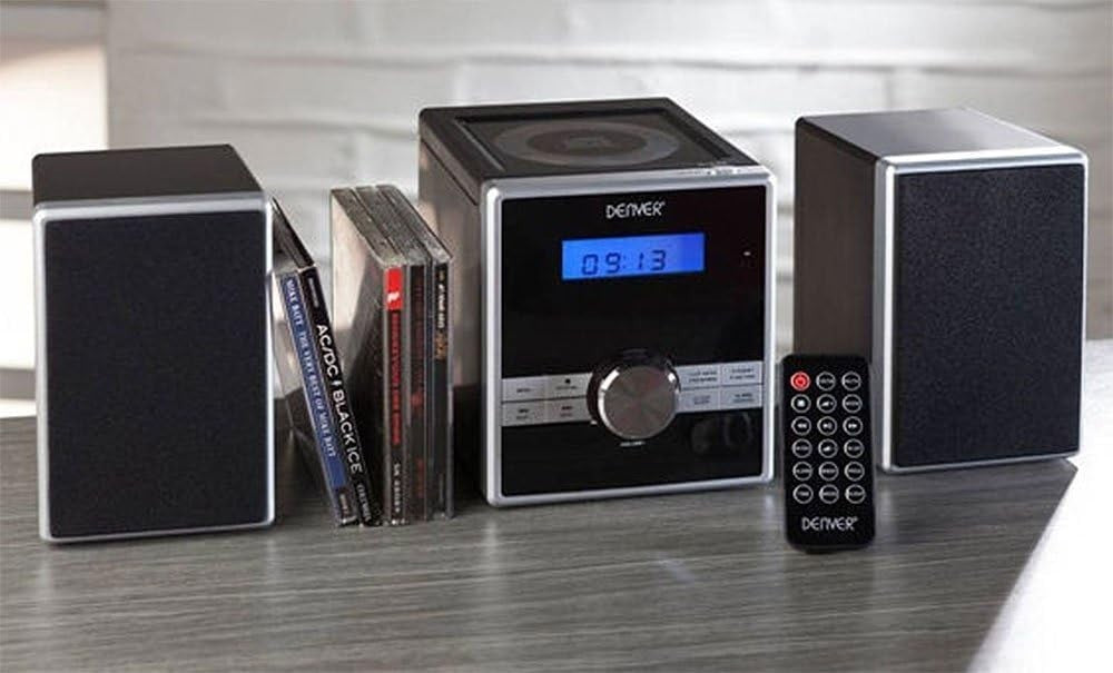 Mini HiFi Stereo System CD Player FM Radio AUX Clock Alarm Snooze Remote