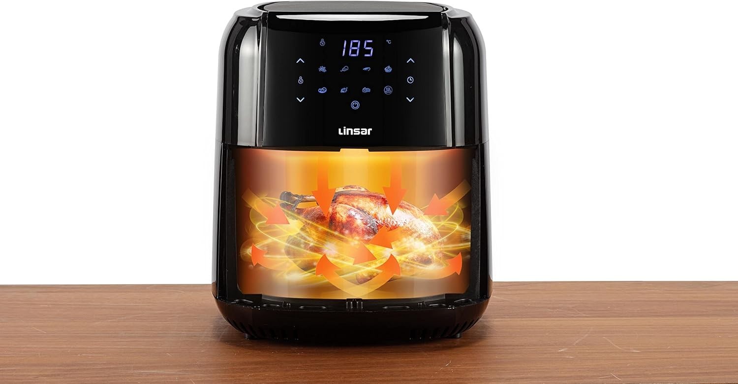 Air Fryer 5.5L Digital Touch 7 Programs 1400W Oil Free Rapid Air Basket