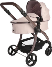 Toy Doll Pushchair 2in1 Carrycot Adjustable Handle Foldable 57cm