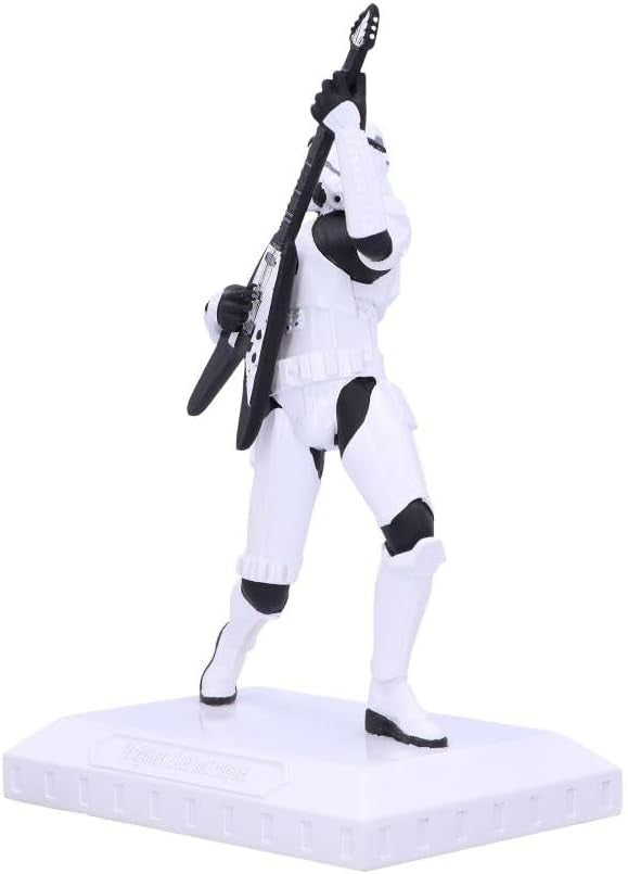 Rockstar Stormtrooper Figurine 18cm Resin Guitar Statue Collectible Home Decor