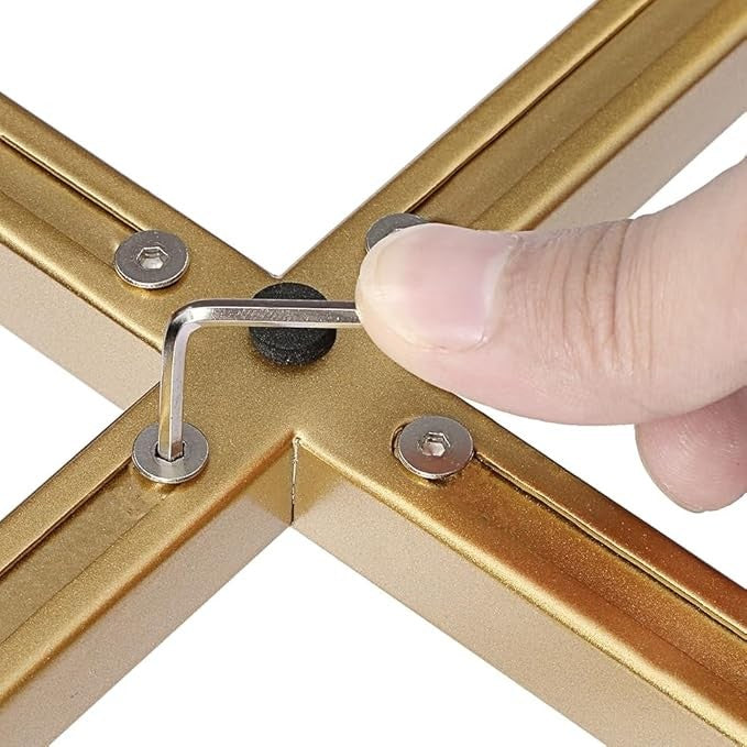 Adjustable Gold Metal Plant Stand Indoor Outdoor Fits 8–12 Inch Flower Pots