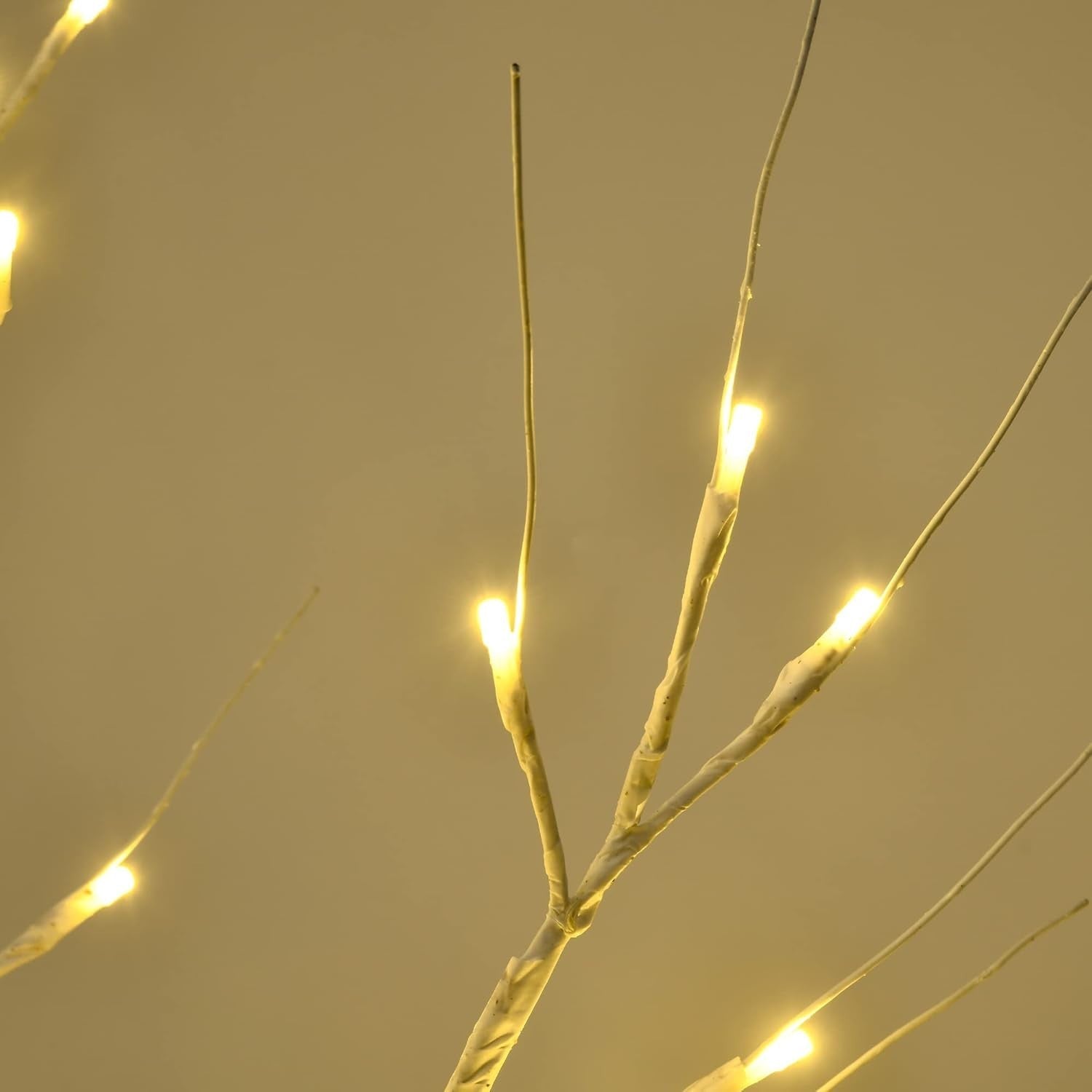 4ft White Birch Tree Light Warm White LED Pre-Lit Indoor Outdoor Home Decor